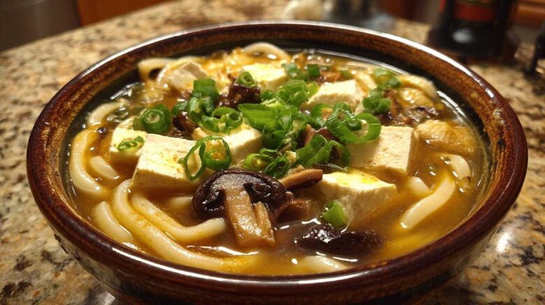 Miso Ginger Udon Noodle Soup