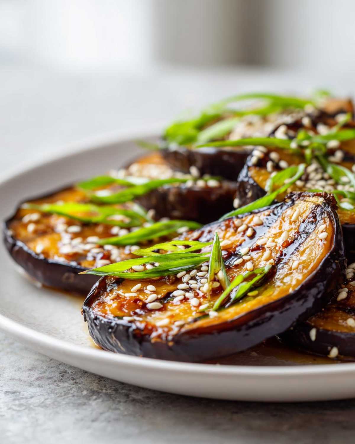 Miso Glazed Aubergine (Eggplant) - detail 1