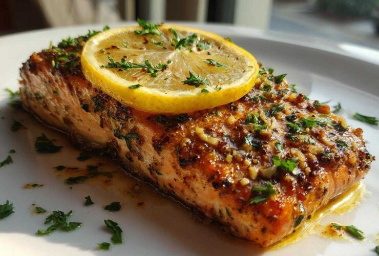 One-Pan Lemon Garlic Salmon
