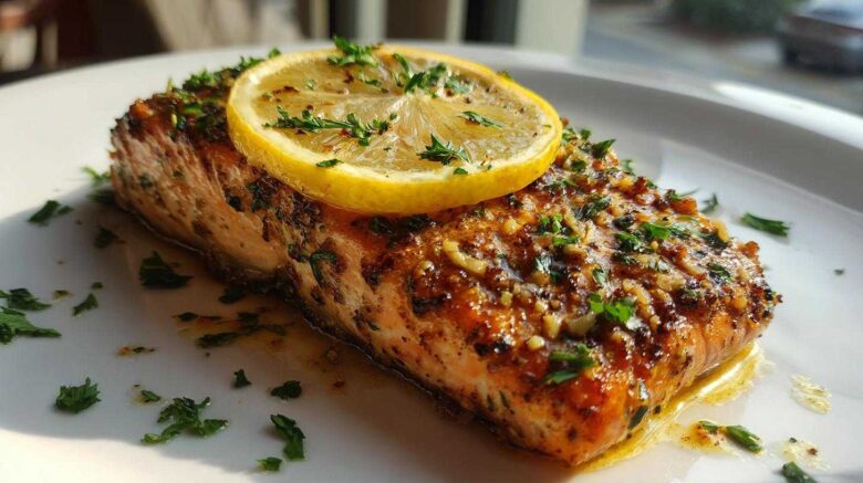 One-Pan Lemon Garlic Salmon