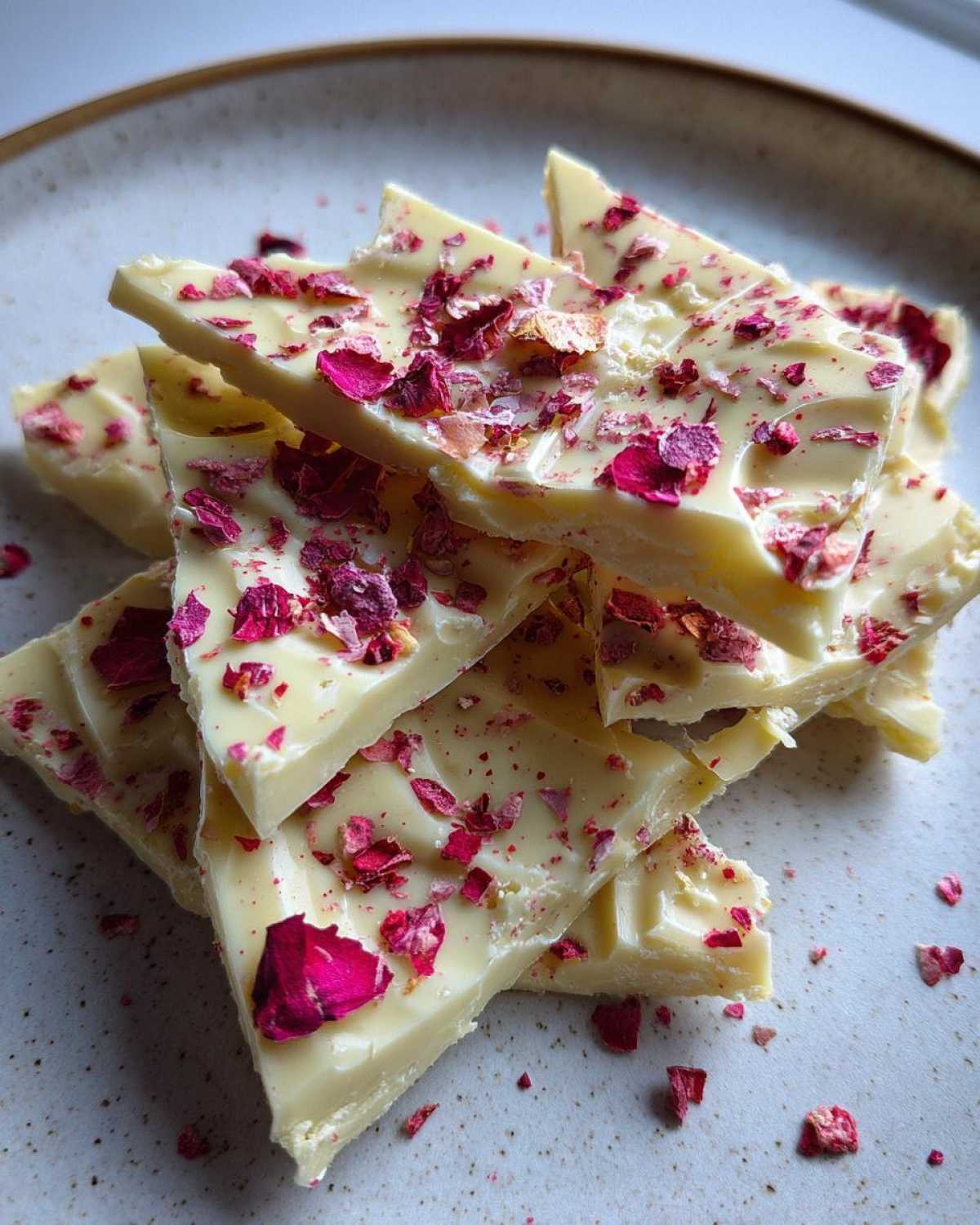 Pink Peppercorn White Chocolate Bark - detail 1
