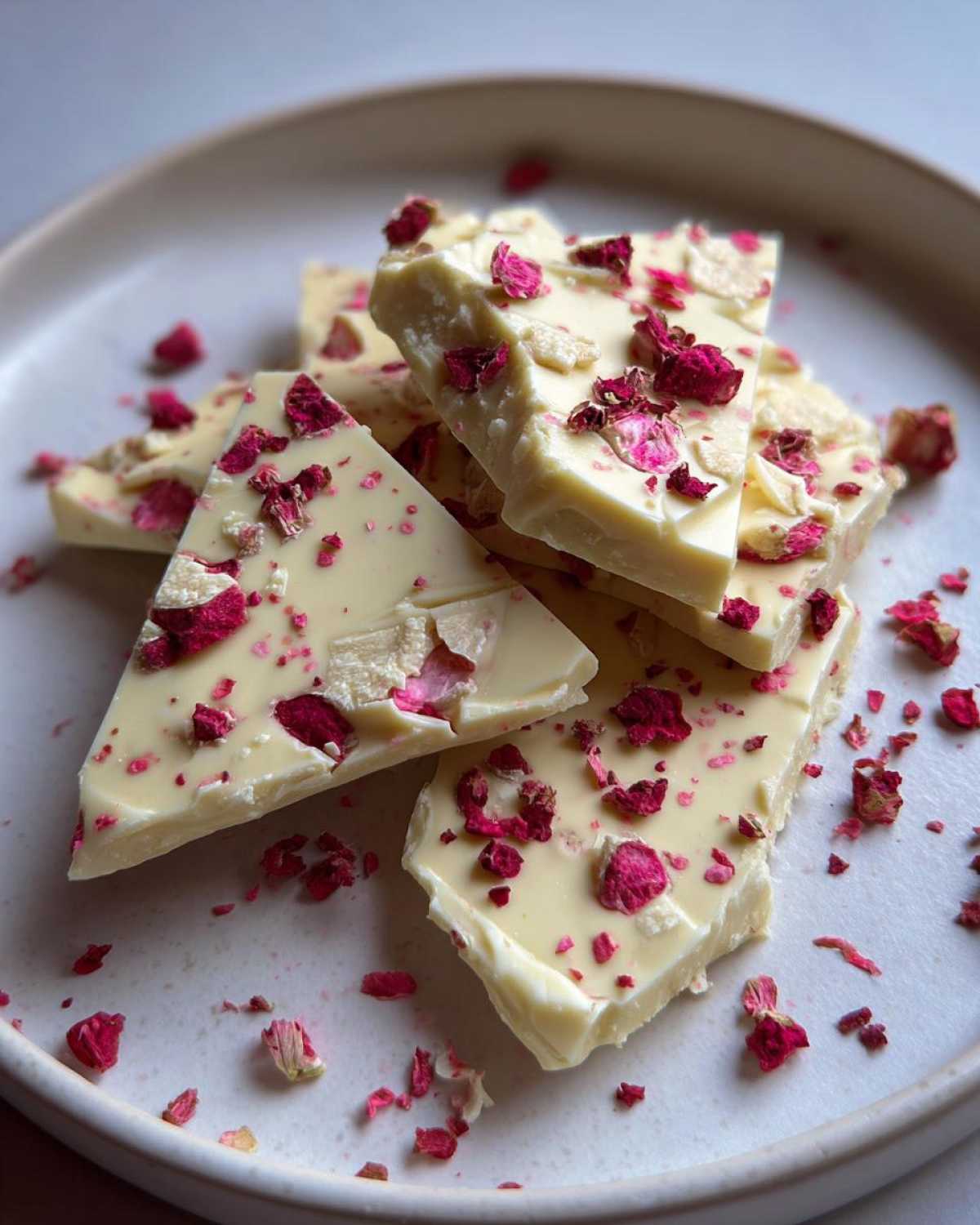 Pink Peppercorn White Chocolate Bark - detail 2