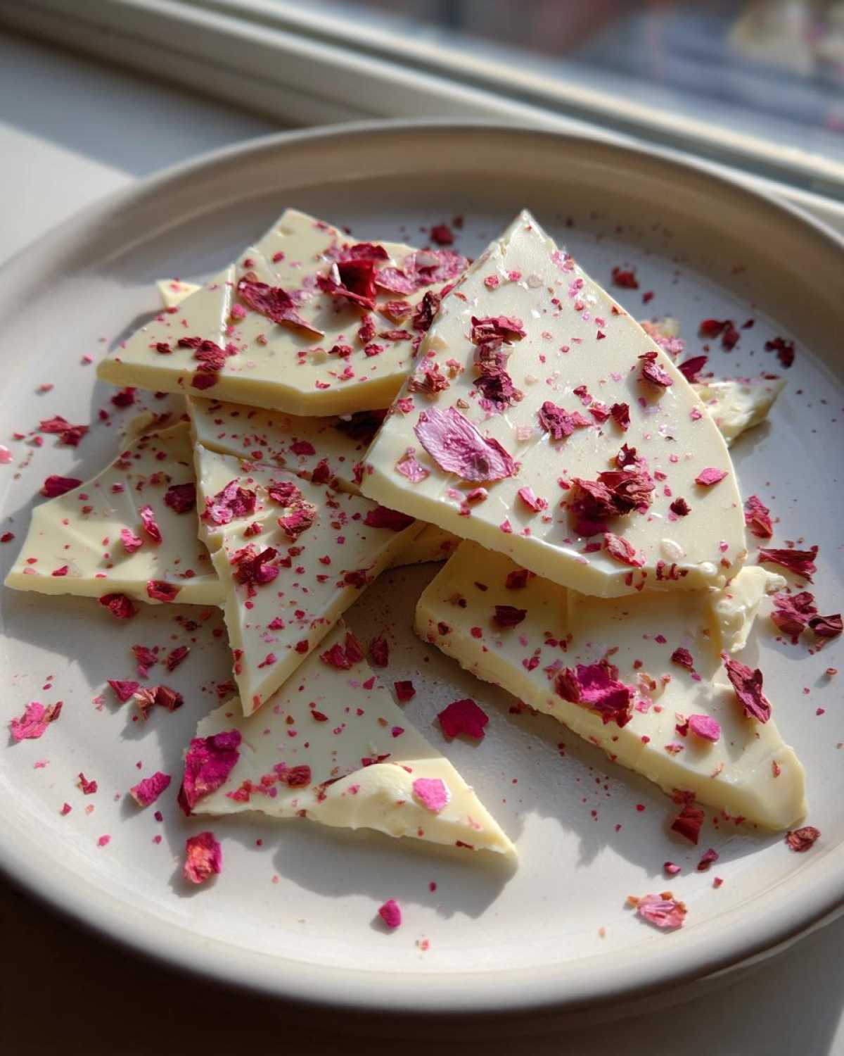 Pink Peppercorn White Chocolate Bark - detail 3
