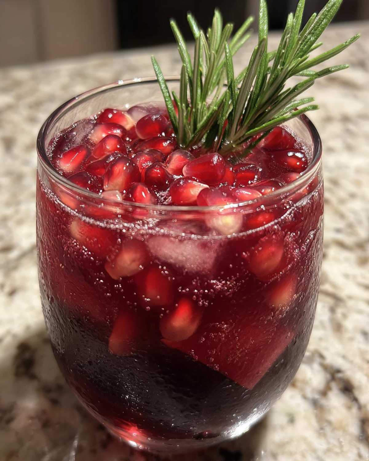 Pomegranate Rosemary Sangria - detail 1