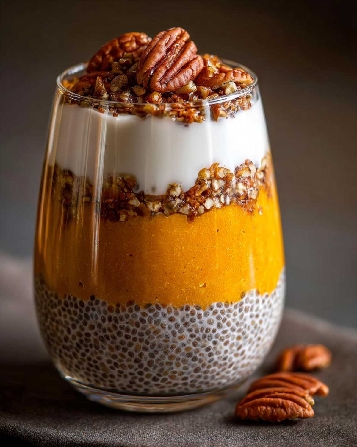 Pumpkin Chia Seed Pudding Parfaits - detail 2