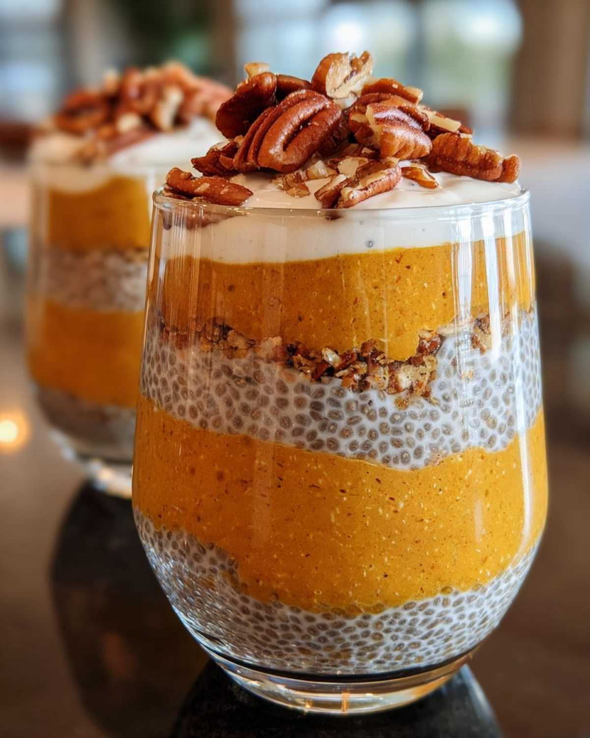 Pumpkin Chia Seed Pudding Parfaits - detail 3