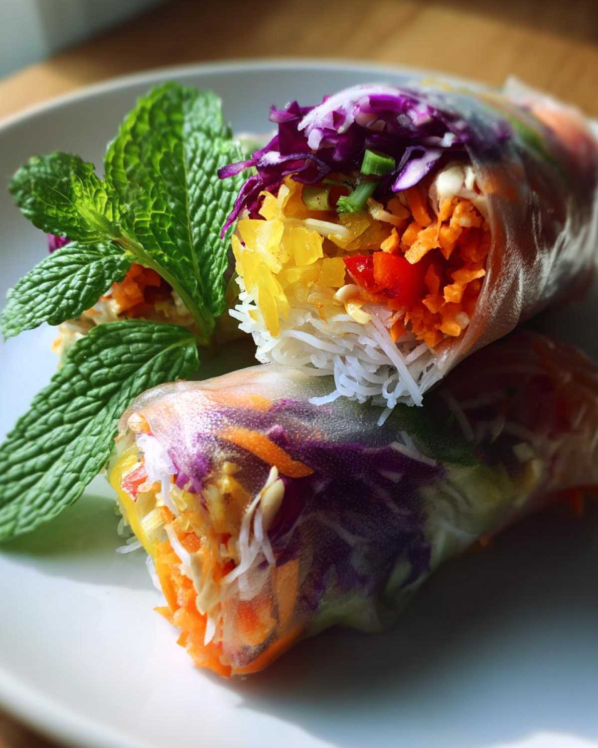Rainbow Rice Paper Rolls - detail 1