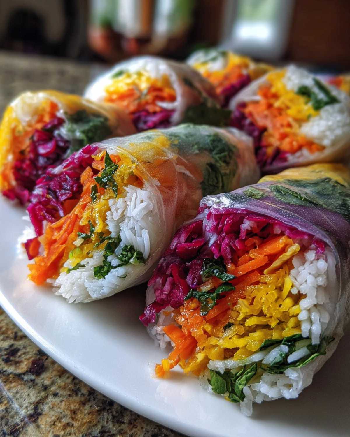 Rainbow Rice Paper Rolls - detail 2