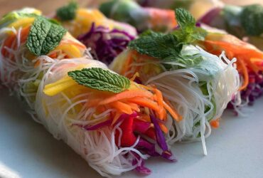Rainbow Rice Paper Rolls