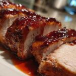 Raspberry Balsamic Glazed Pork Loin