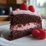 Raspberry Rose Chocolate Cake