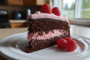 Raspberry Rose Chocolate Cake