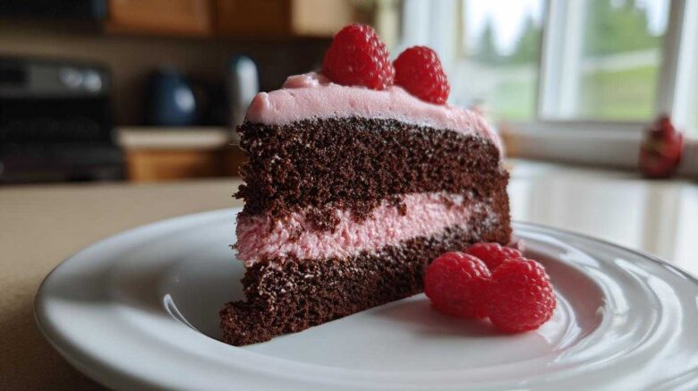 Raspberry Rose Chocolate Cake