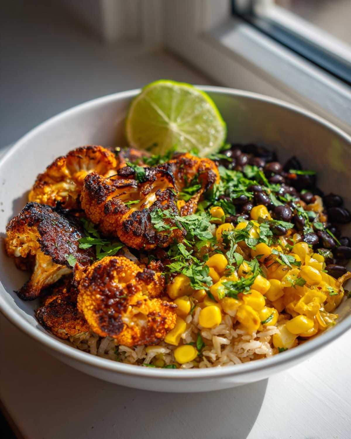 Roasted Cauliflower Burrito Bowl - detail 3