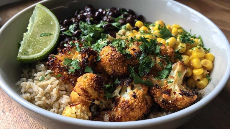 Roasted Cauliflower Burrito Bowl