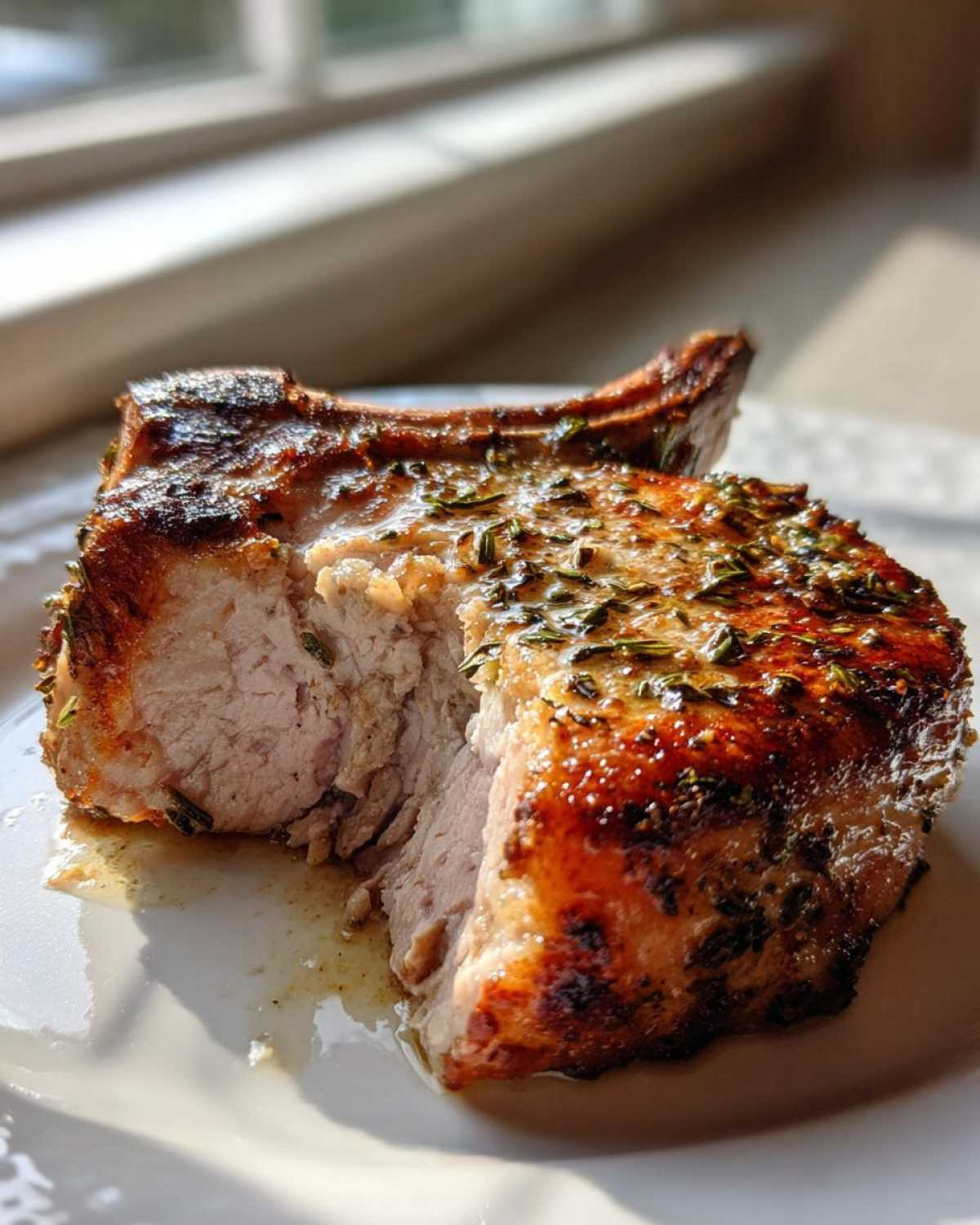 Roasted Garlic Herb Pork Chops - detail 2