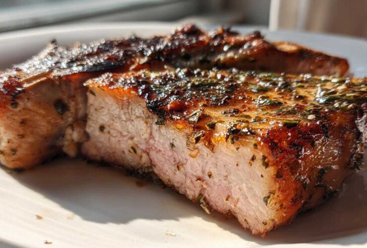 Roasted Garlic Herb Pork Chops