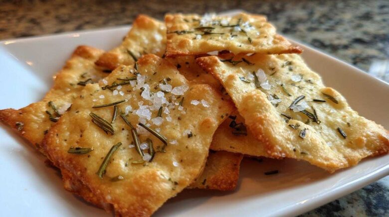 Rosemary Olive Oil Crackers