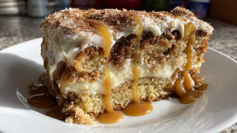 Salted Caramel Churro Cake