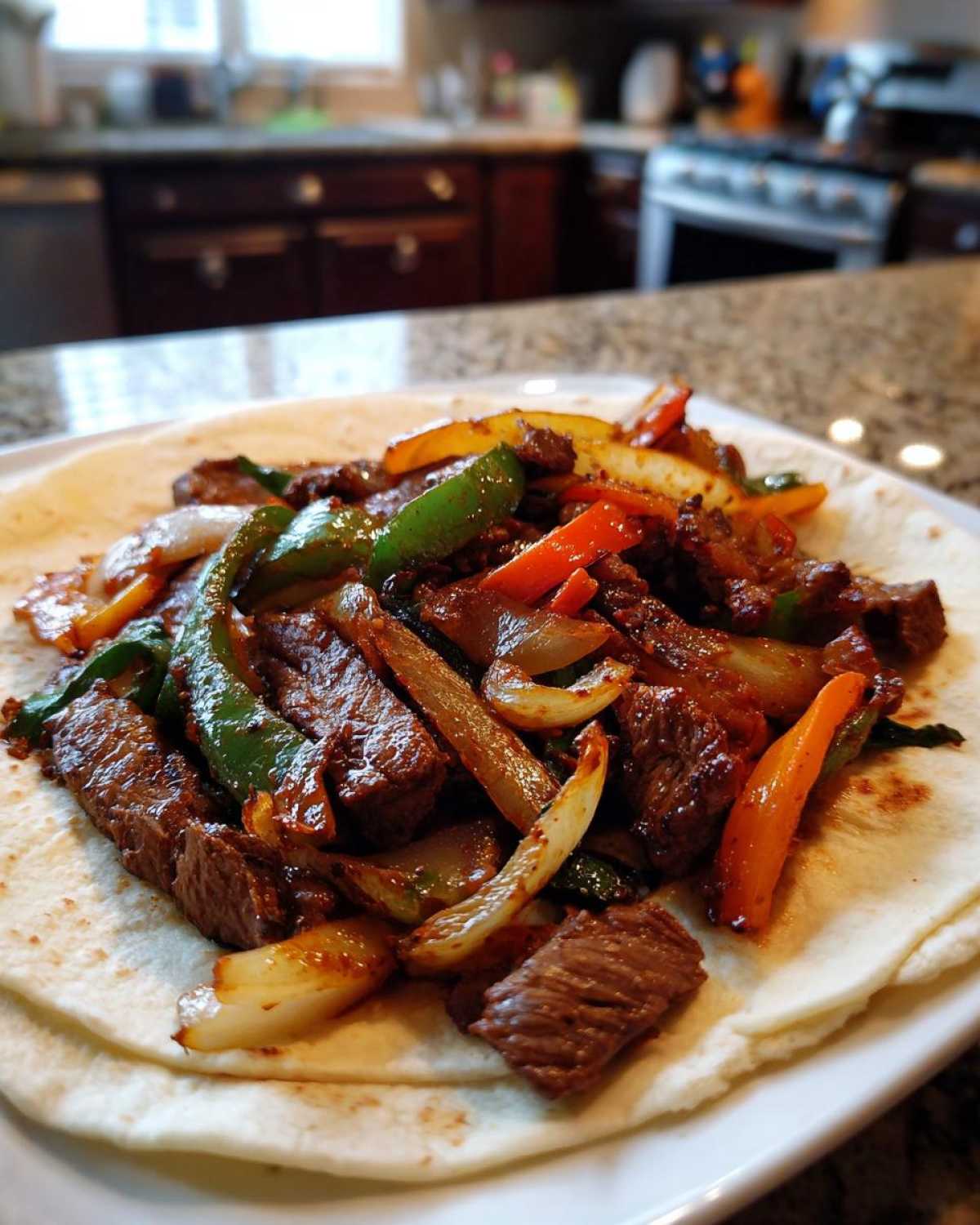 Skillet Seared Steak Fajitas - detail 2