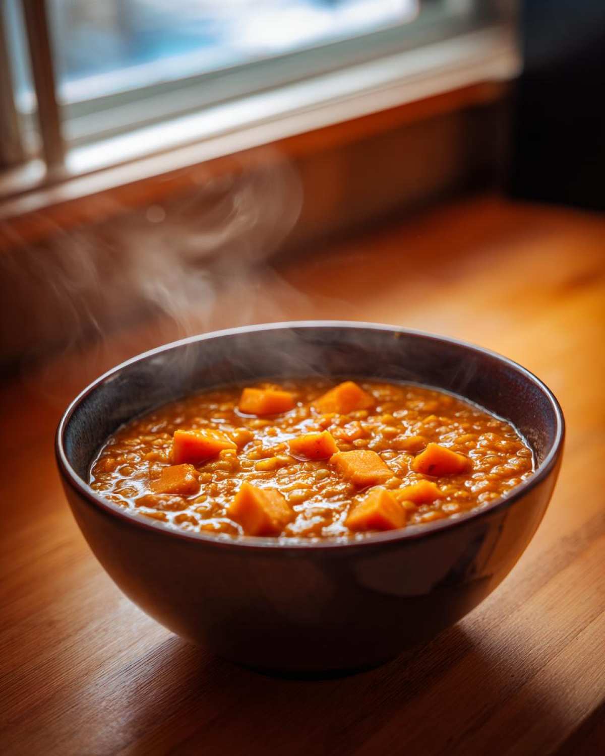 Spiced Sweet Potato Lentil Soup - detail 1