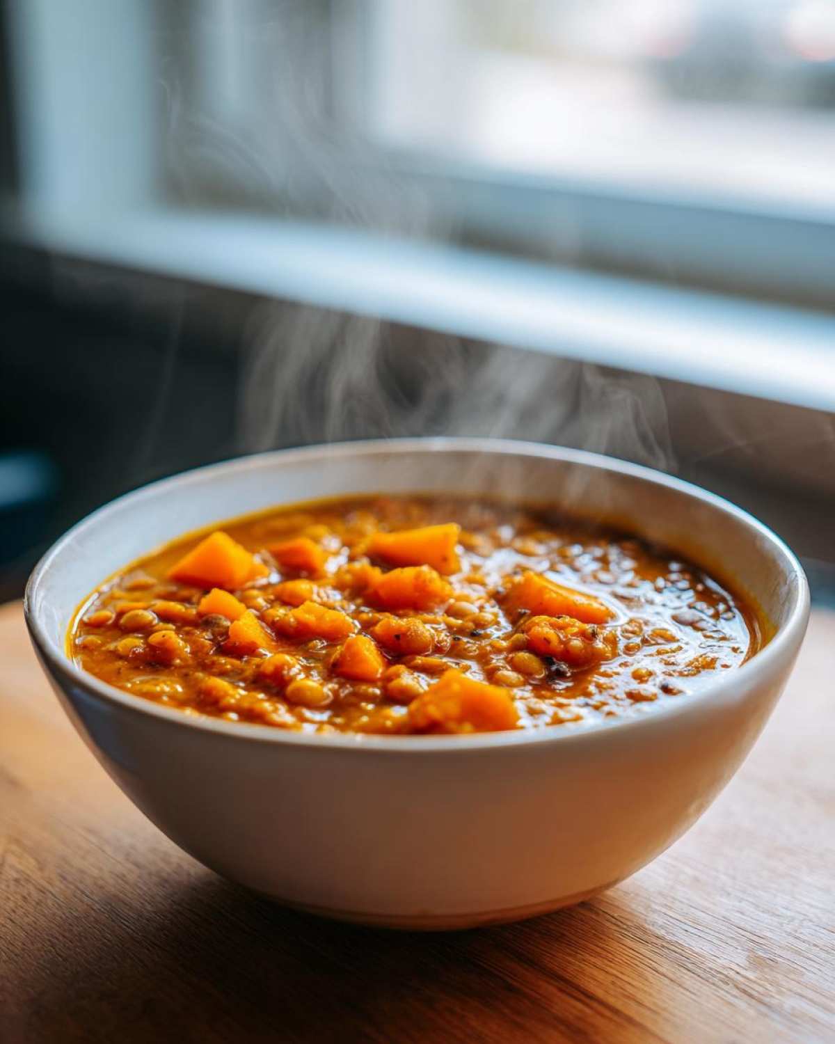 Spiced Sweet Potato Lentil Soup - detail 2