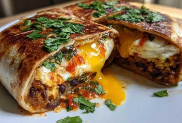 Spicy Huevos Rancheros Burrito