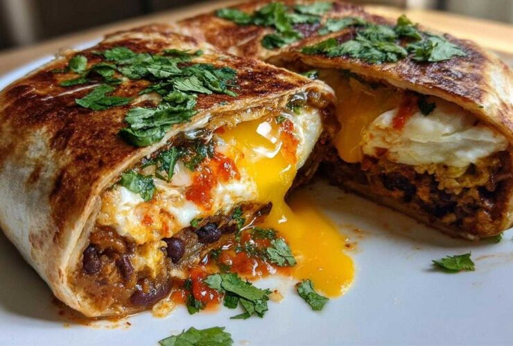 Spicy Huevos Rancheros Burrito