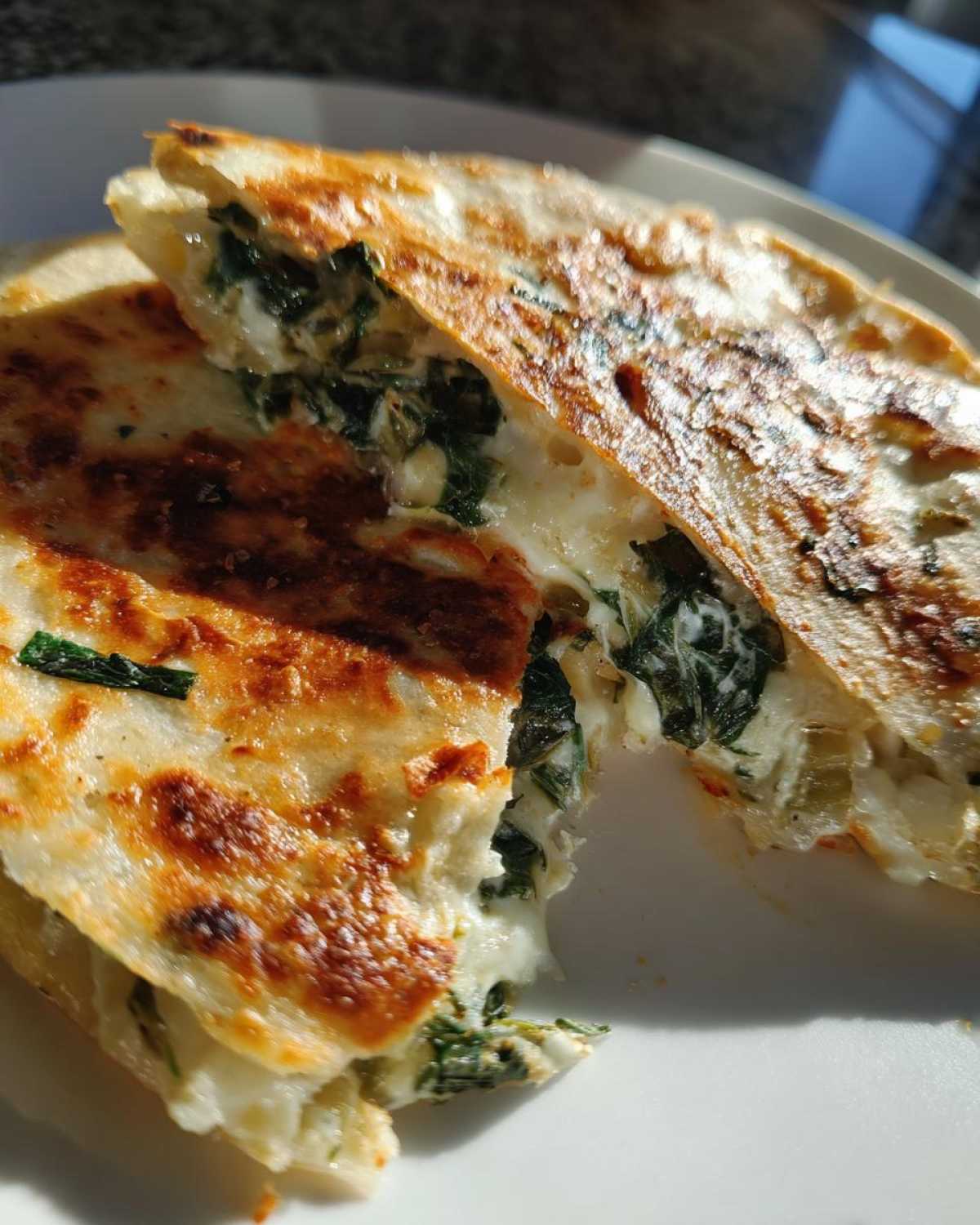 Spinach Artichoke Quesadilla - detail 1