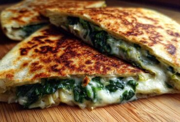 Spinach Artichoke Quesadilla
