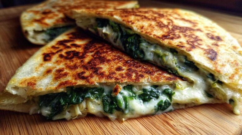 Spinach Artichoke Quesadilla