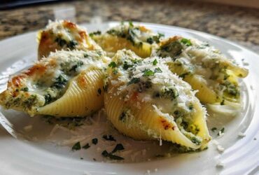 Spinach Pesto Stuffed Shells