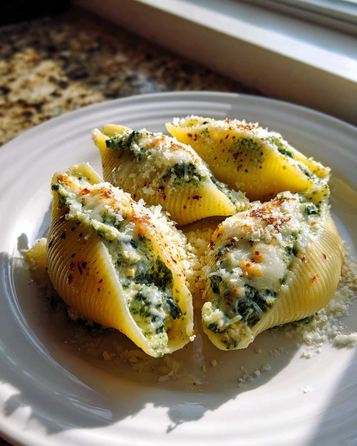 Spinach Pesto Stuffed Shells - detail 4