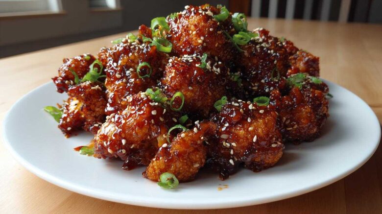 Sweet Chili Cauliflower Bites