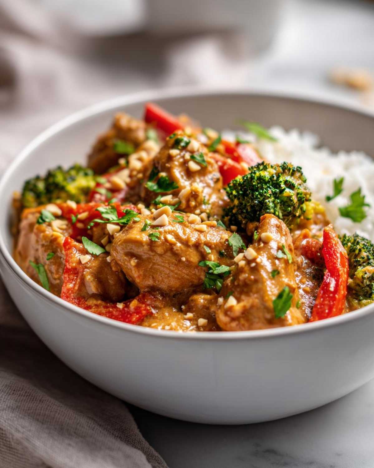Thai Peanut Chicken One-Pot - detail 2