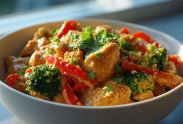 Thai Peanut Chicken One-Pot