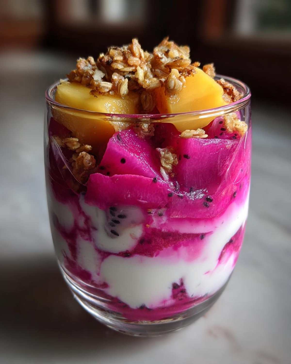 Tropical Dragonfruit Parfait - detail 2