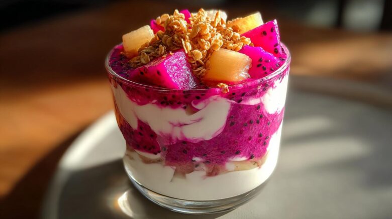 Tropical Dragonfruit Parfait