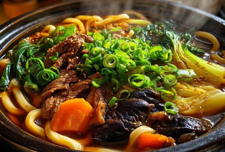 Udon Noodle & Beef Hot Pot