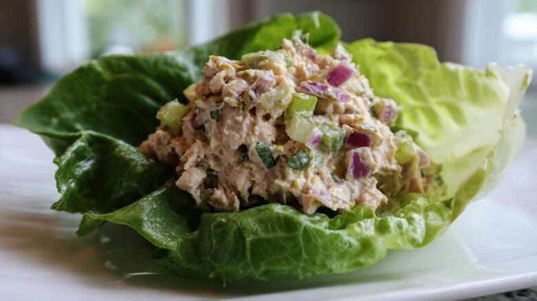Ultimate Tuna Salad Lettuce Wrap