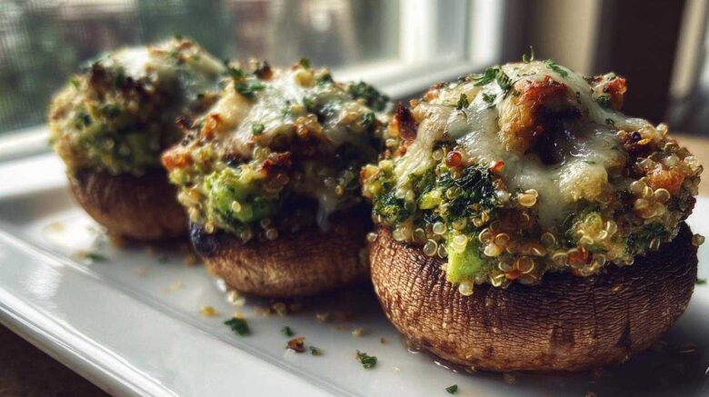 Veggie Stuffed Mushroom Bites