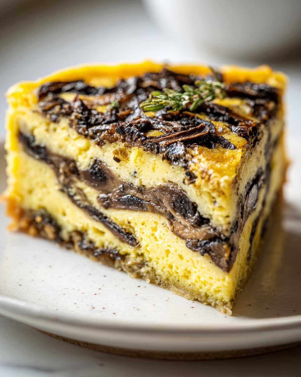 Wild Mushroom Polenta Pie - detail 1