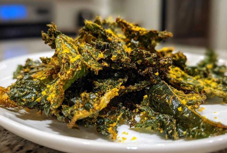 Zesty Parmesan Kale Chips