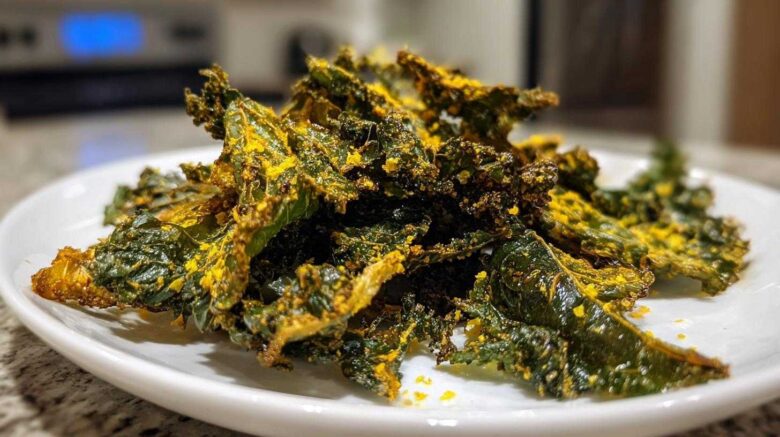 Zesty Parmesan Kale Chips