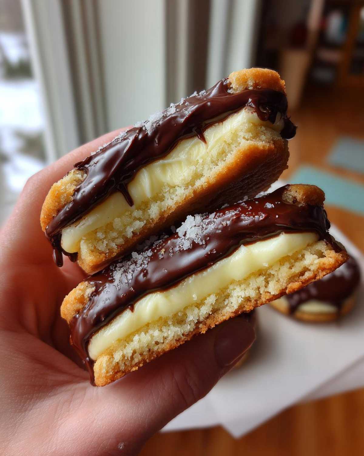 boston cream pie cookies - detail 2
