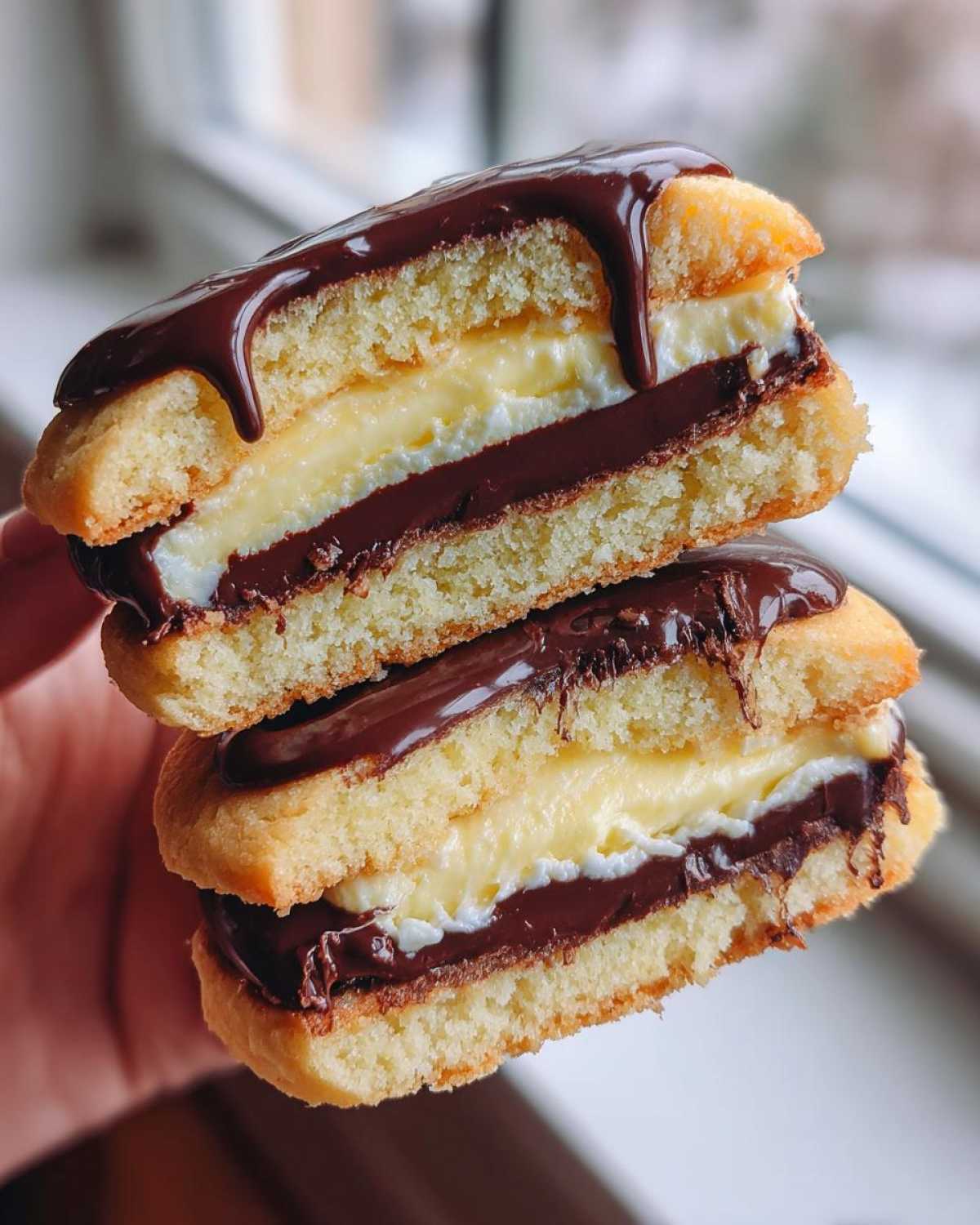 boston cream pie cookies - detail 4