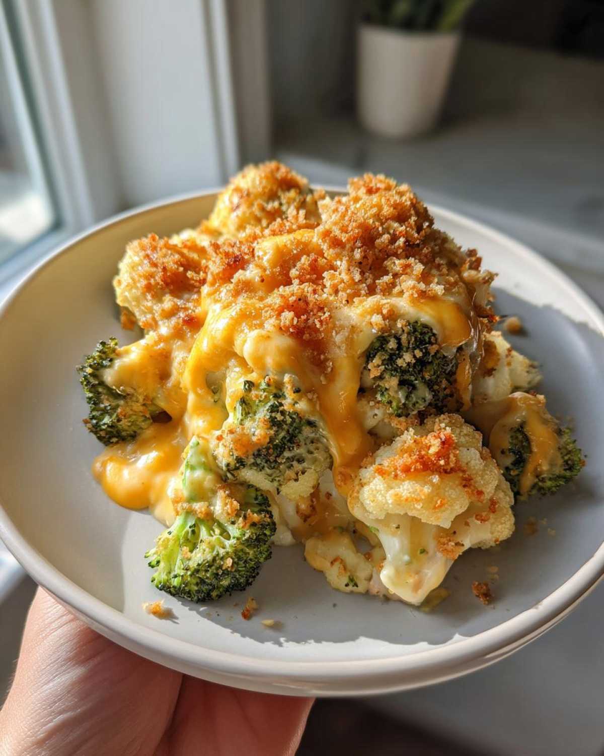 broccoli cauliflower casserole - detail 1