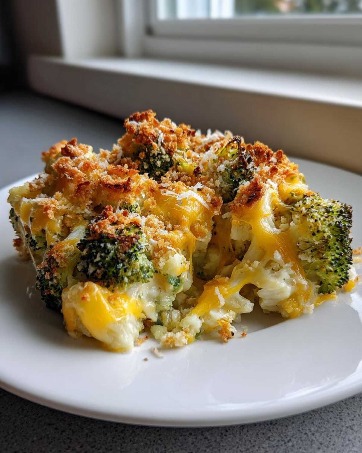 broccoli cauliflower casserole - detail 2