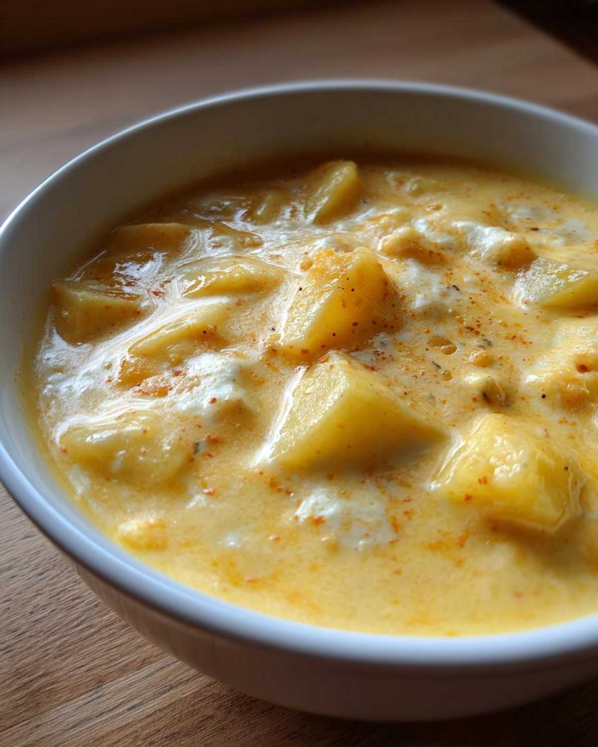 cheese soup - detail 1