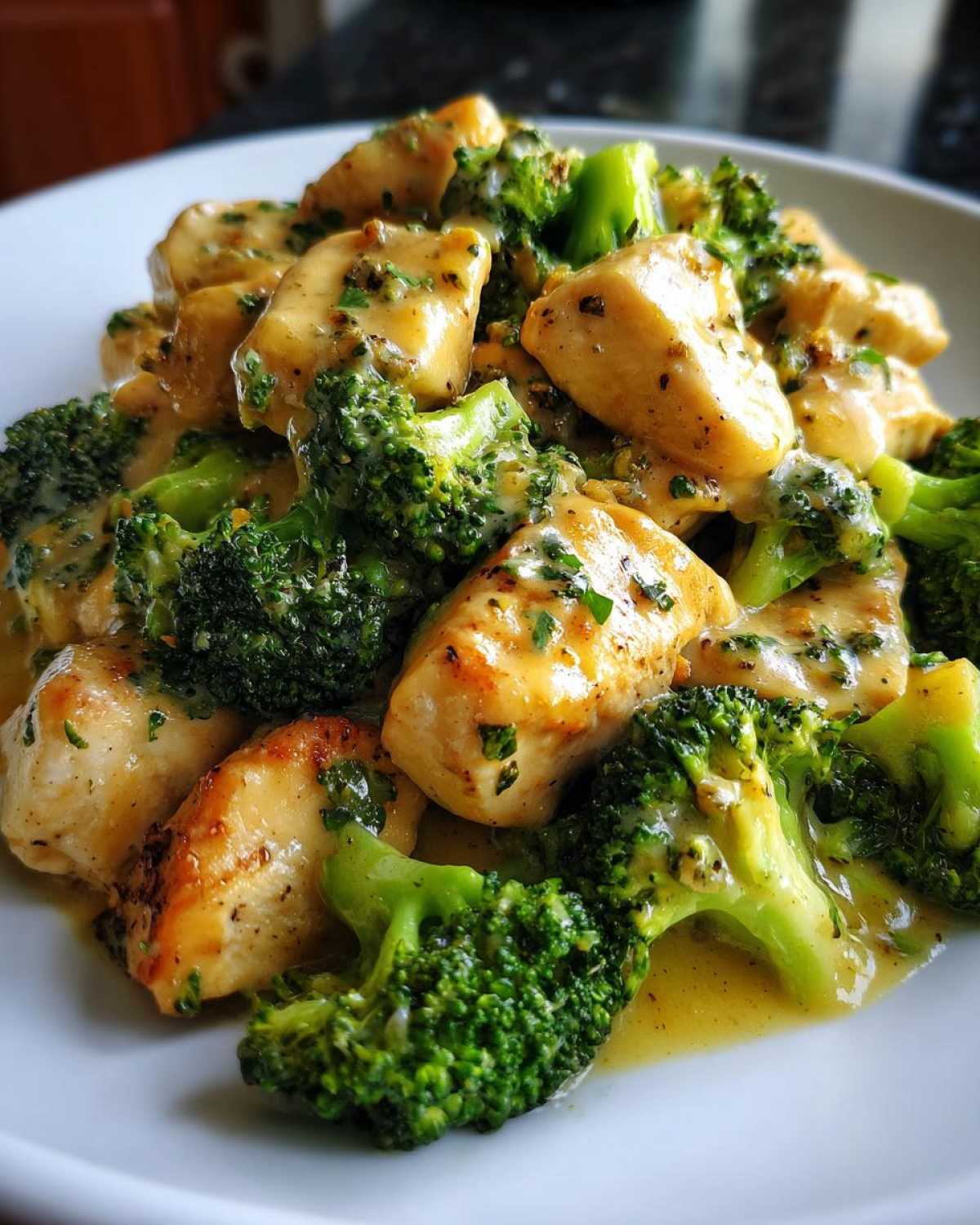 chicken and broccoli - detail 1